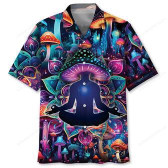 Meditation Mushroom Hawaiian Shirt | Newhawaiianshirts UK