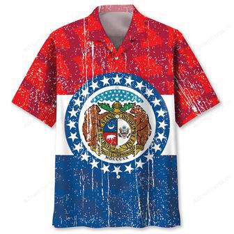 Missouri State Flag Hawaiian Shirt | Newhawaiianshirts UK