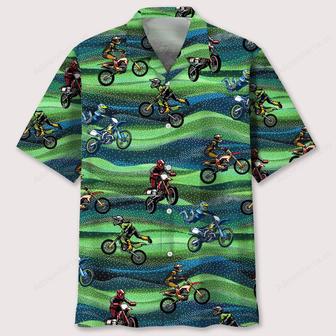 motocross seamless pattern hawaiian shirt | Newhawaiianshirts UK