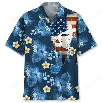 motocross usa blue tropical hawaiian shirt | Newhawaiianshirts AU