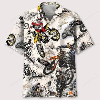 Motocross Vintage Hawaiian Shirt | Newhawaiianshirts UK