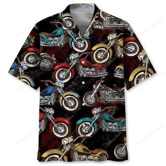 Motorcycle Black Hawaiian Shirt | Newhawaiianshirts UK