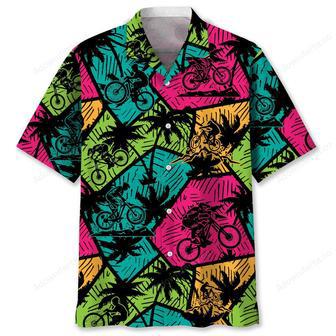 Mountain Bike Beach Color Hawaiian Shirt | Newhawaiianshirts UK