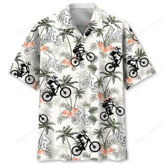 Mountain Bike Tropical Tree Hawaiian Shirt | Newhawaiianshirts AU