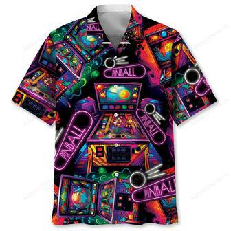 Neon Pinball Arcade Hawaiian Shirt | Newhawaiianshirts CA