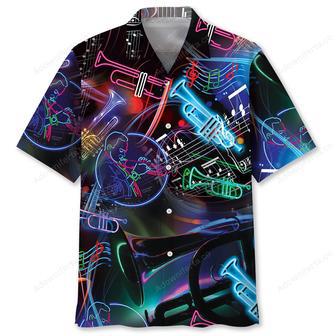 Neon Style Trumpet Hawaiian Shirt | Newhawaiianshirts UK