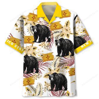 New Mexico State Proud Black Bear Hawaiian Shirt | Newhawaiianshirts CA