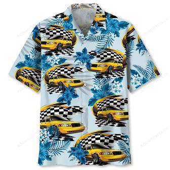 New York Yellow Taxi Car Racing Hawaiian Shirt | Newhawaiianshirts