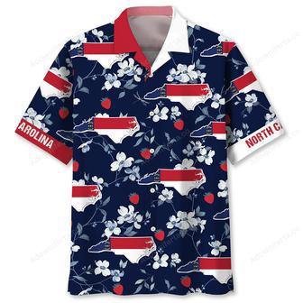 North Carolina State Blue Hawaiian Shirt | Newhawaiianshirts DE