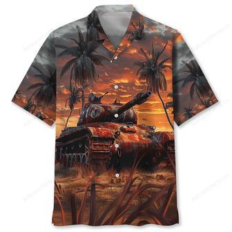 Old Soldier Tank Hawaiian Shirt | Newhawaiianshirts UK