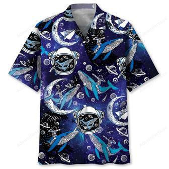 Outer Space Whale Hawaiian Shirt | Newhawaiianshirts AU