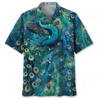 Peacock Teal Hawaiian Shirt | Newhawaiianshirts UK