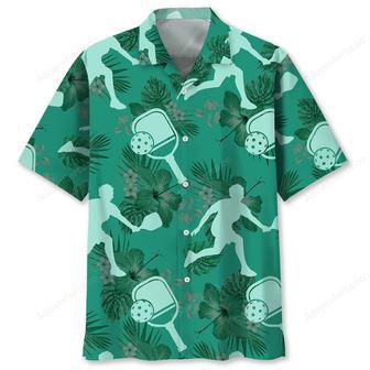 Pickleball Kelly Green Hawaiian Shirt | Newhawaiianshirts UK