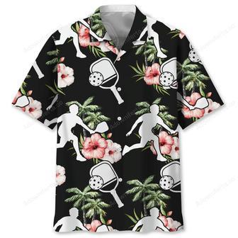 Pickleball Nature Flower Hawaiian Shirt | Newhawaiianshirts AU