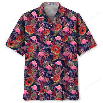 Pink Flamingo Watermelon Hawaiian Shirt | Newhawaiianshirts UK