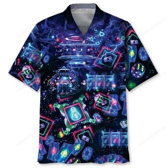 Poker Neon Hawaiian Shirt | Newhawaiianshirts UK