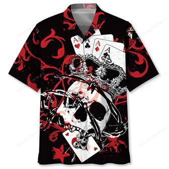 Poker Skull Hawaiian Shirt | Newhawaiianshirts UK