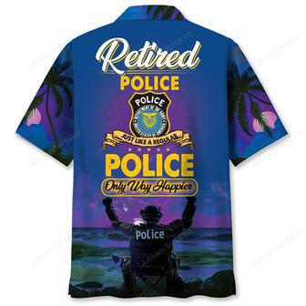 Police Retirement Life Hawaiian Shirt | Newhawaiianshirts CA