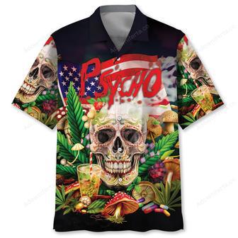 Psycho Skull Hawaiian Shirt | Newhawaiianshirts UK