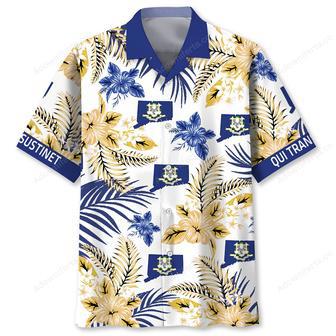 Qui Transtulit Sustinet Connecticut State Proud Hawaiian Shirt | Newhawaiianshirts AU