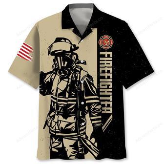 Retired Firefighter Dad Grandpa Hawaiian Shirt | Newhawaiianshirts UK