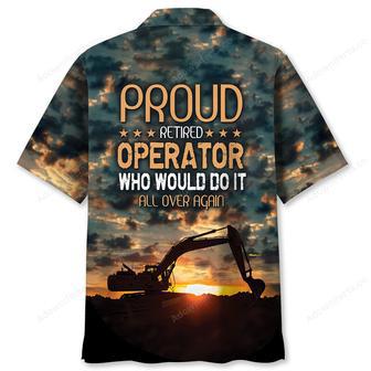 Retired Operator Excavator Hawaiian Shirt | Newhawaiianshirts UK