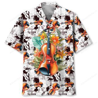 Retro Colorful Violin Hawaiian Shirt | Newhawaiianshirts