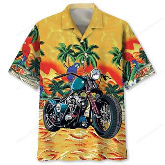 Retro Motorcycle Hawaiian Shirt | Newhawaiianshirts UK