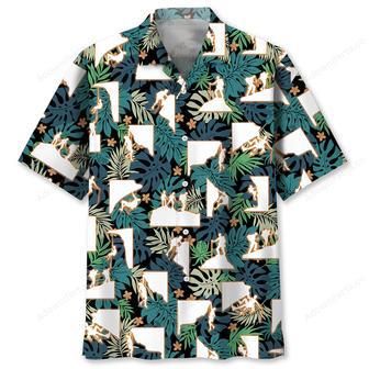 Retro Mountain Climbing Hawaiian Shirt | Newhawaiianshirts UK