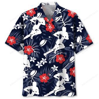 Rugby Hibiscus Hawaiian Shirt | Newhawaiianshirts UK