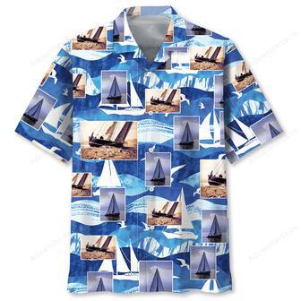 Sailboat Aventure Hawaiian Shirt | Newhawaiianshirts UK