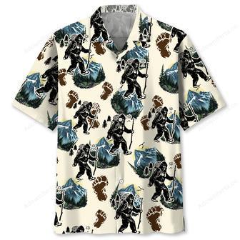 Sasquatch Hiking Trail Hawaiian Shirt | Newhawaiianshirts AU