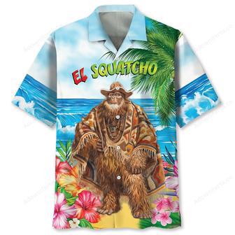 Sasquatch Poncho Beach Hawaiian Shirt | Newhawaiianshirts UK