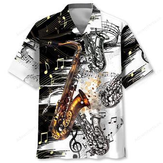 Saxophone Art Hawaiian Shirt | Newhawaiianshirts UK