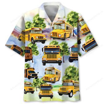 School Bus Hawaiian Shirt | Newhawaiianshirts AU