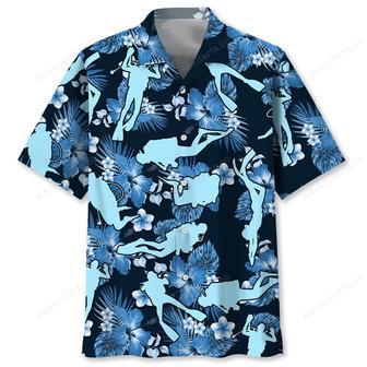 Scuba Diving Blue Nature Hawaiian Shirt | Newhawaiianshirts AU