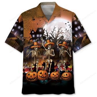 Skeleton Dancing Halloween Hawaiian Shirt | Newhawaiianshirts UK