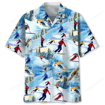 Skiing Land Hawaiian Shirt | Newhawaiianshirts UK