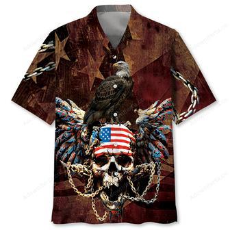 Skull Eagle Hawaiian Shirt | Newhawaiianshirts UK