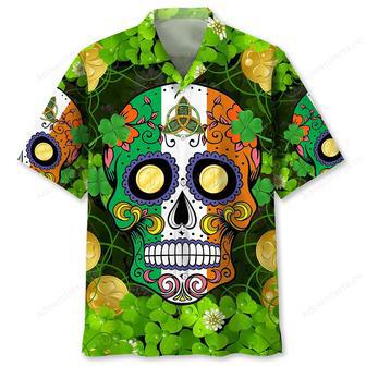 Skull Irish St.Patrick Day Hawaiian Shirt | Newhawaiianshirts UK