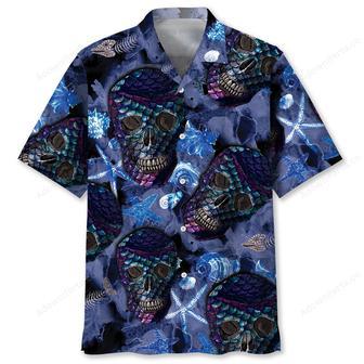 Skull Mermaid Hawaiian Shirt | Newhawaiianshirts CA