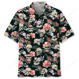 Skull Roses Hawaiian Shirt | Newhawaiianshirts UK