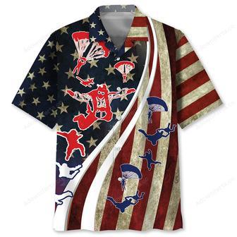 Skydiving Vintage Hawaiian Shirt | Newhawaiianshirts UK