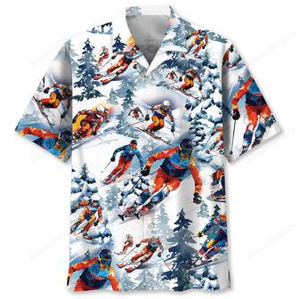 Snow Skiing Hawaiian Shirt | Newhawaiianshirts DE