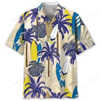 surfing palm hawaiian shirt | Newhawaiianshirts AU