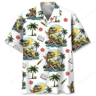 Teacher Tropical Dinosaur Hawaiian Shirt | Newhawaiianshirts DE