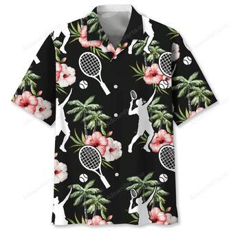 Tennis Nature Flower Hawaiian Shirt | Newhawaiianshirts AU