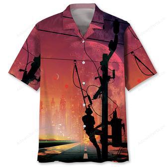 The Last City Of Lineman Hawaiian Shirt | Newhawaiianshirts