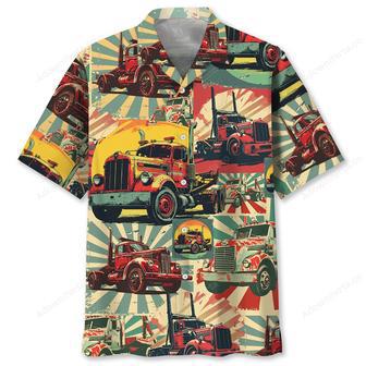 Tow Truck Retro Hawaiian Shirt | Newhawaiianshirts AU