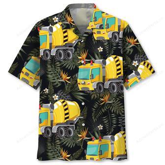 Tropical Concrete Mixer Truck Hawaiian Shirt | Newhawaiianshirts AU